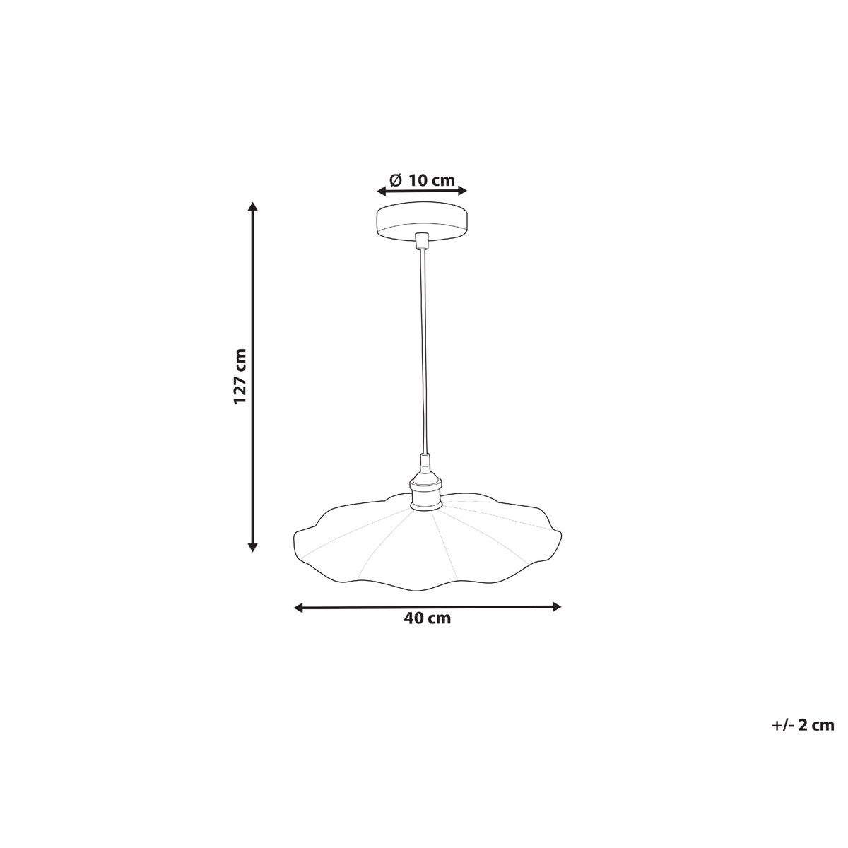 Lampa wisząca PHILS Metal Biały