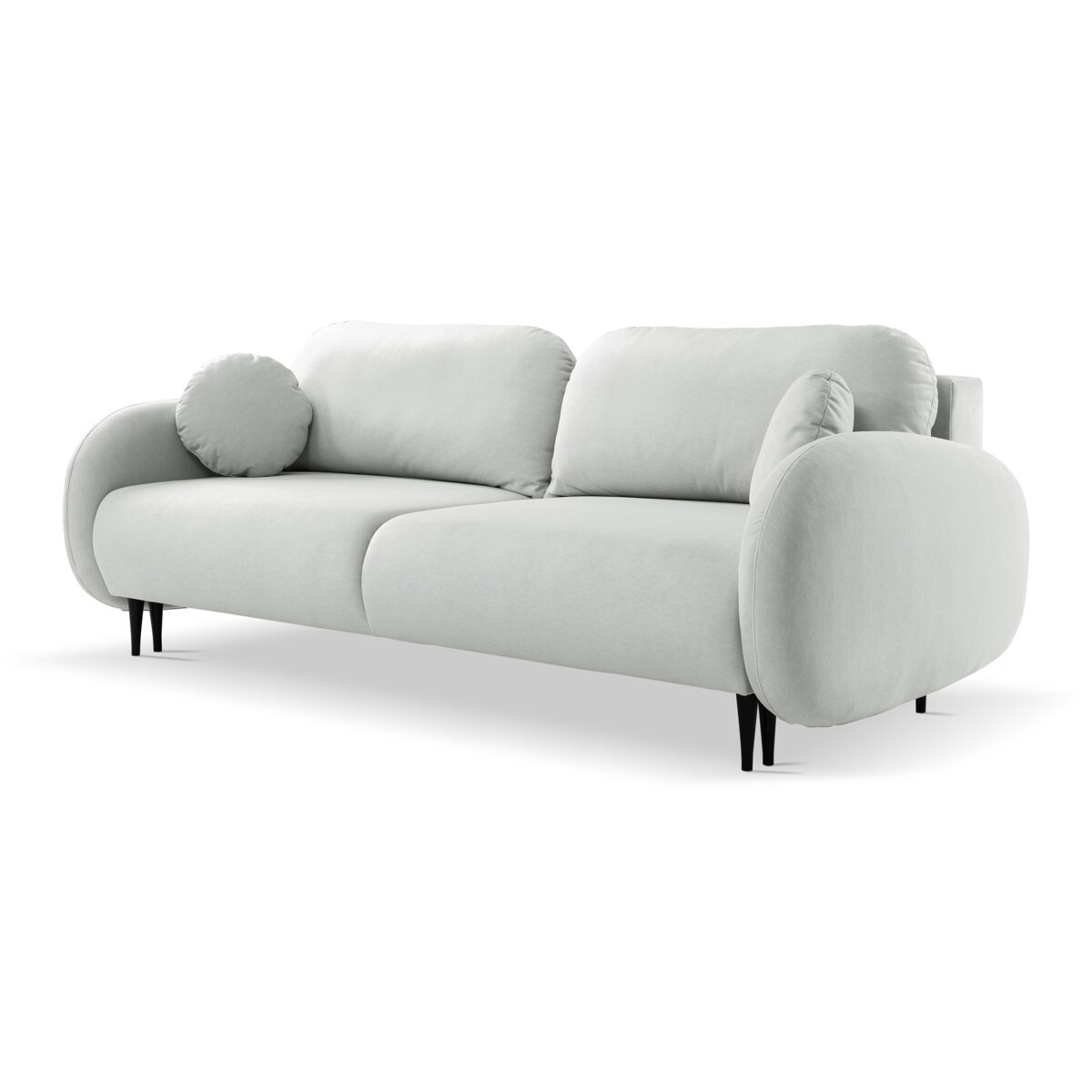 Nowoczesna sofa z funkcją spania SOFTI- SZARY