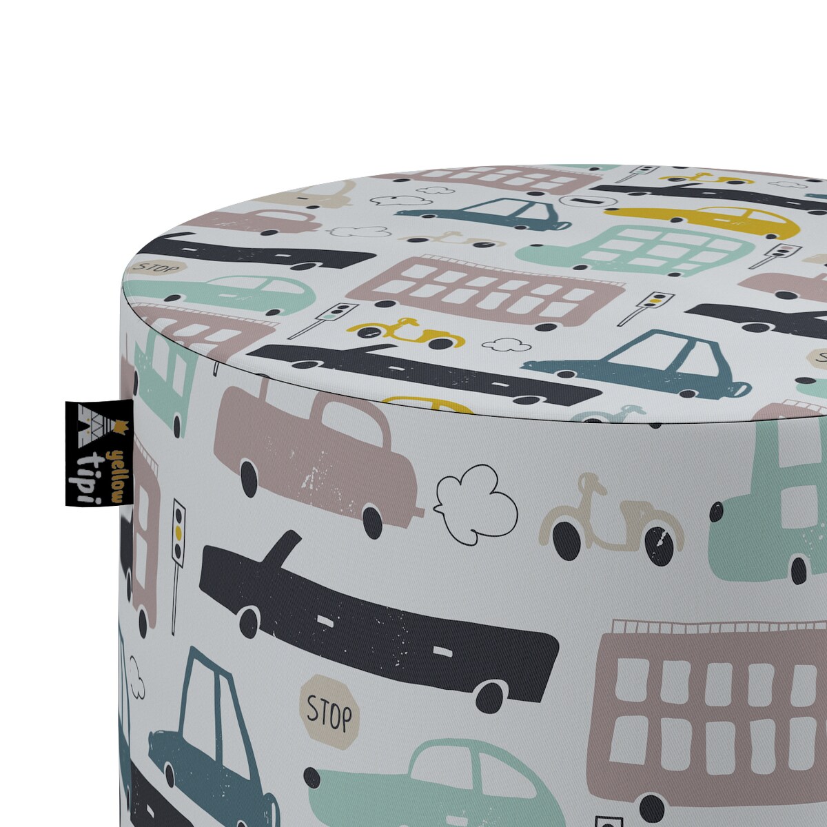 Puf Bobby, kolorowy, ø40, wys. 40 cm, Magic Collection