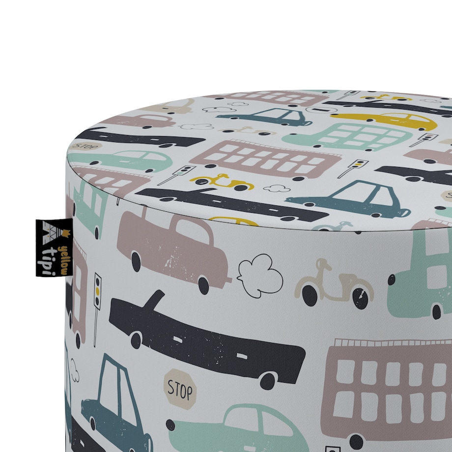 Puf Bobby, kolorowy, ø40, wys. 40 cm, Magic Collection