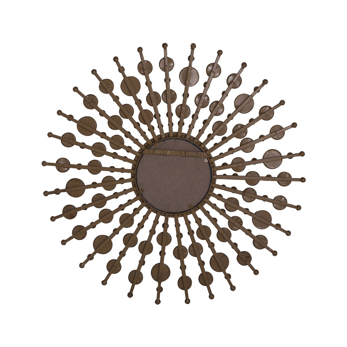 Metalowe lustro ścienne słońce ø 70 cm złote BLOIS