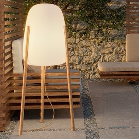 Zewnętrzna lampa ogrodowa Rocket LUMRCK145SSNW biała, King Home
