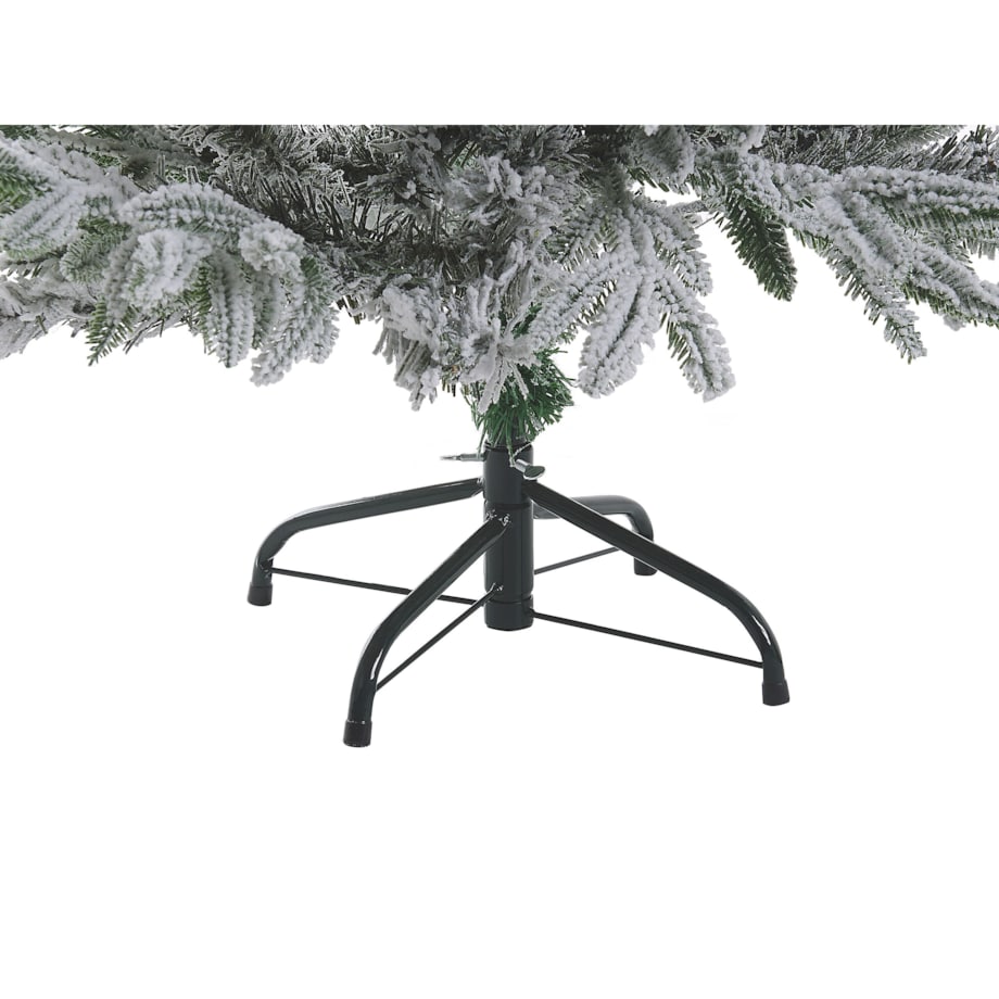 Ośnieżona sztuczna choinka świąteczna FORAKER 120 cm Biały