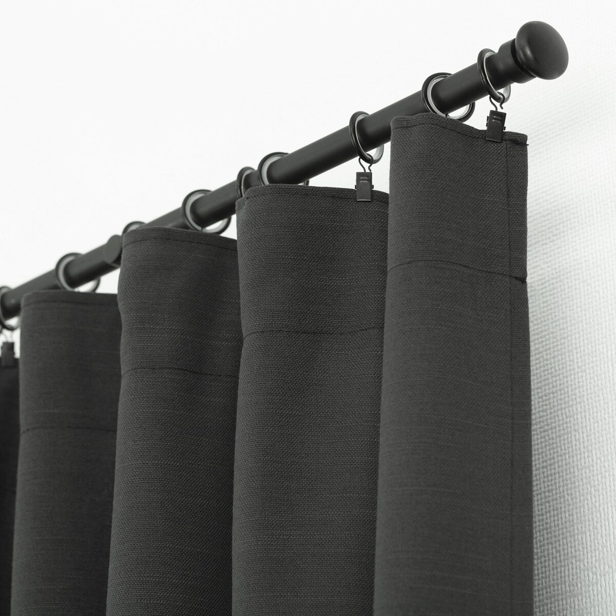 Zasłona BASIC na taśmie marszczącej 140x300 cm grafitowozielony 1 szt. 140x300 szary-czarny