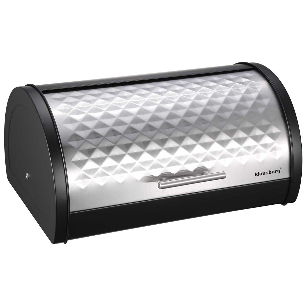 Chlebak stalowy z pokrywą Diamond pojemnik na pieczywo chleb KLAUSBERG