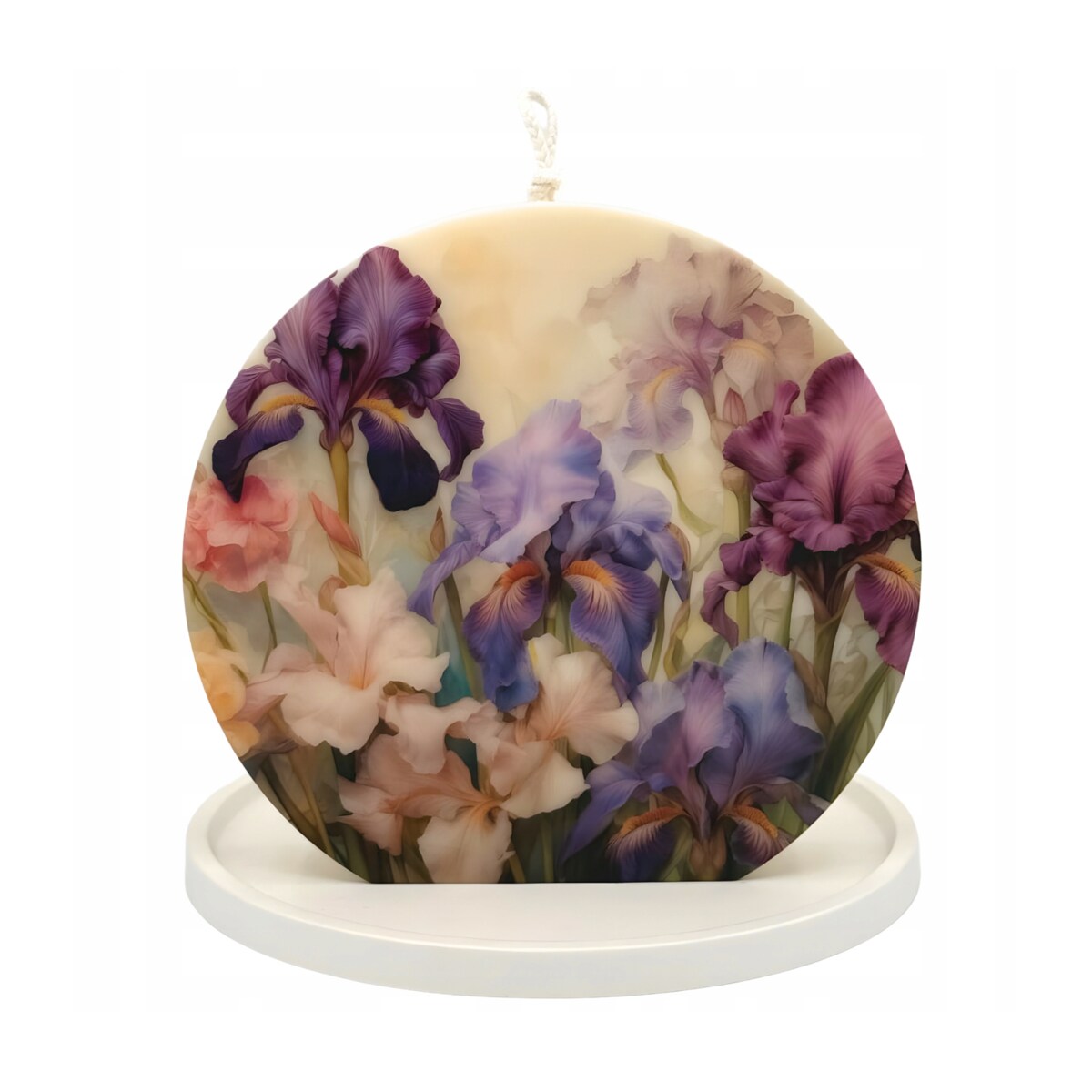 Świeczka Sojowa Świeca Dekoracyjna Prezent na Urodziny dla Kobiety Kwiaty