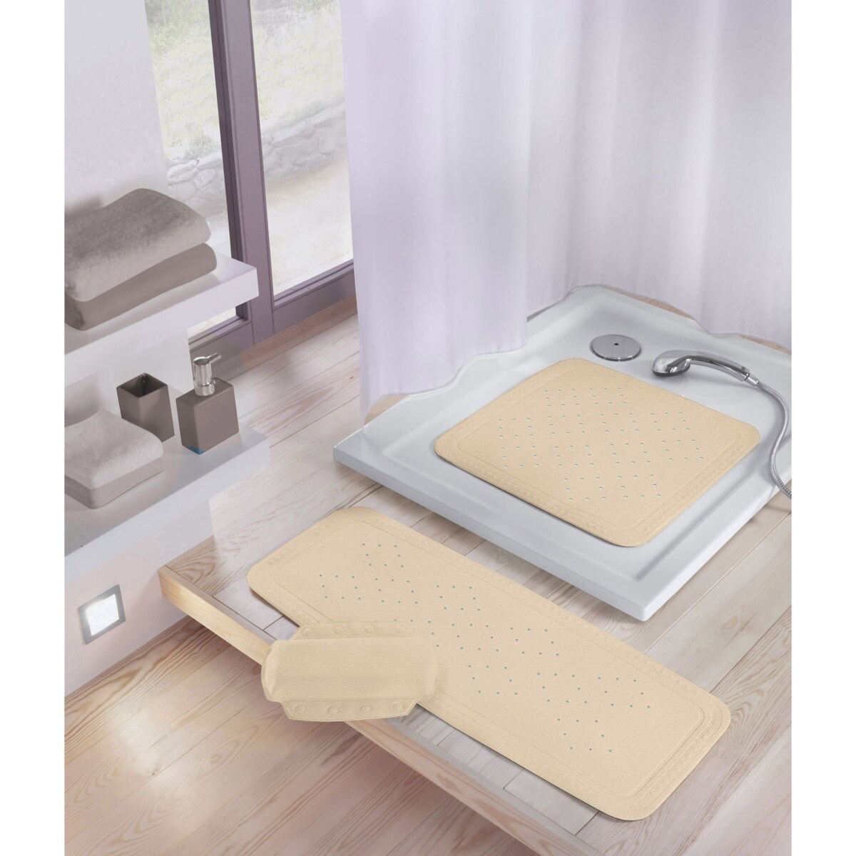 Kleine Wolke Arosa Poduszka do wanny beżowy 32x 22 cm