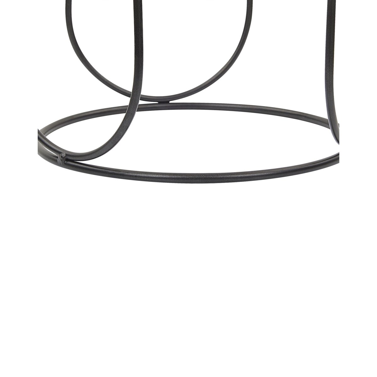 Świecznik metalowy 25 cm czarny PANAY