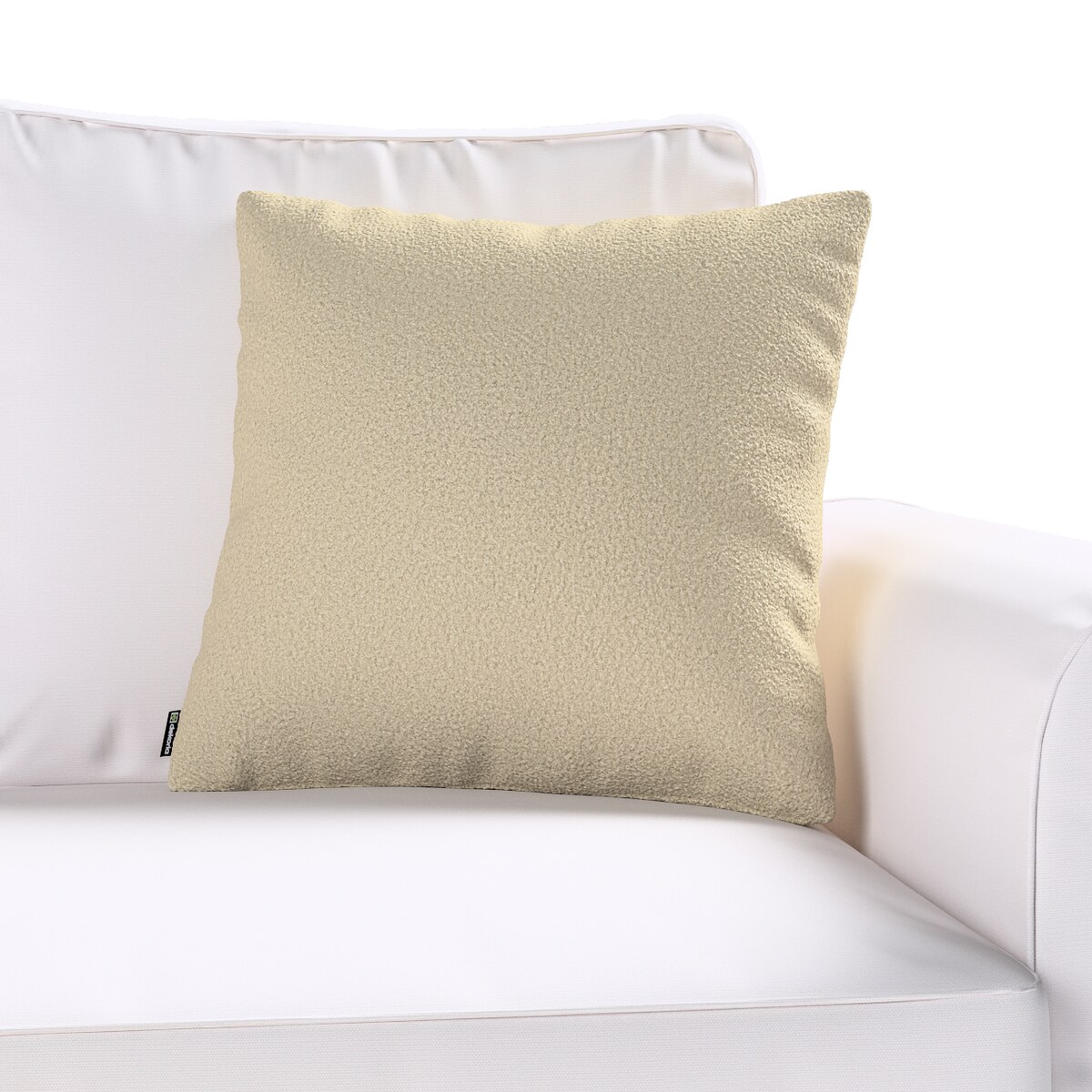 Poszewka Kinga na poduszkę 50x50 jasno beżowa bukla