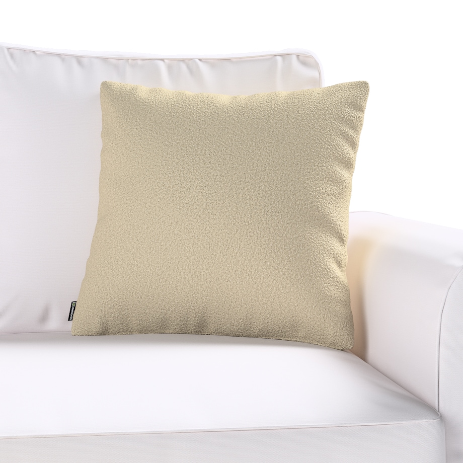 Poszewka Kinga na poduszkę 50x50 jasno beżowa bukla