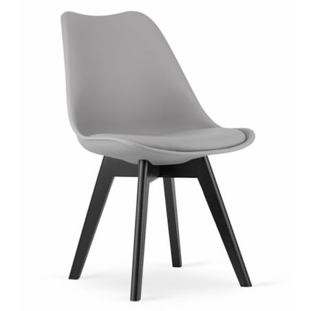 Krzesło Do Jadalni Kuchni Salonu drewniane szare