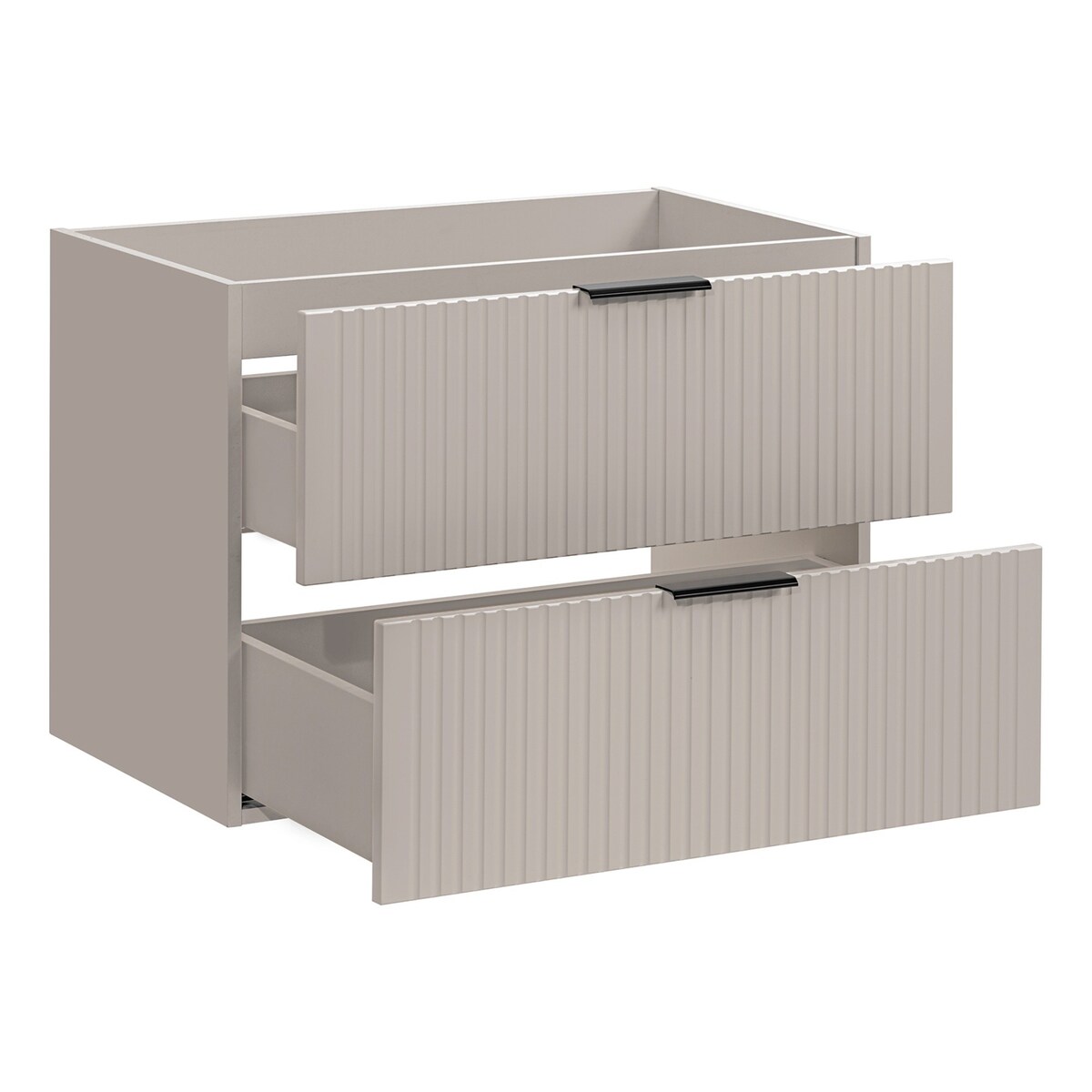 Komoda szafka łazienkowa ryflowana kaszmir Noto