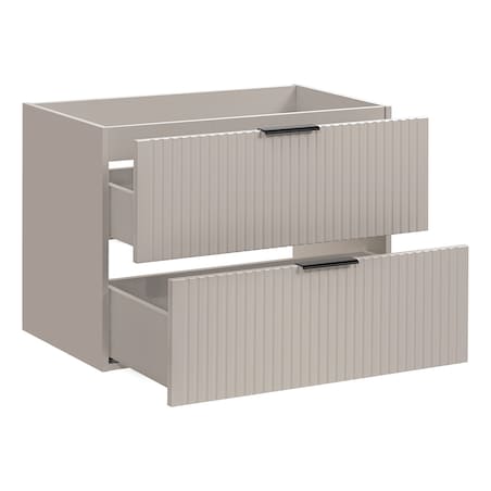 Komoda szafka łazienkowa ryflowana kaszmir Noto