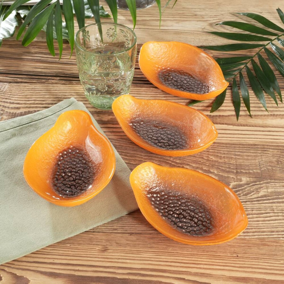 VILLA ITALIA Miseczka szklana 15 cm PAPAJA
