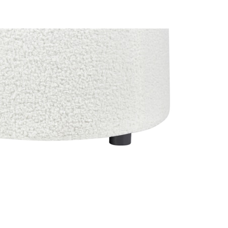 Puf ze schowkiem MARYLAND Boucle Złamana biel 38 cm 38 cm 40 cm
