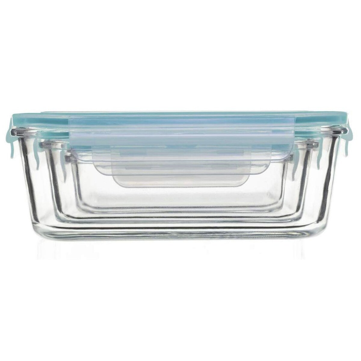 Zestaw szklanych pojemników na żywność 330 ml, 800 ml, 2220 ml