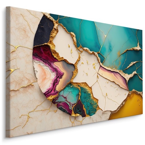 Obraz na płótnie abstrakcyjny marmur 70x50cm
