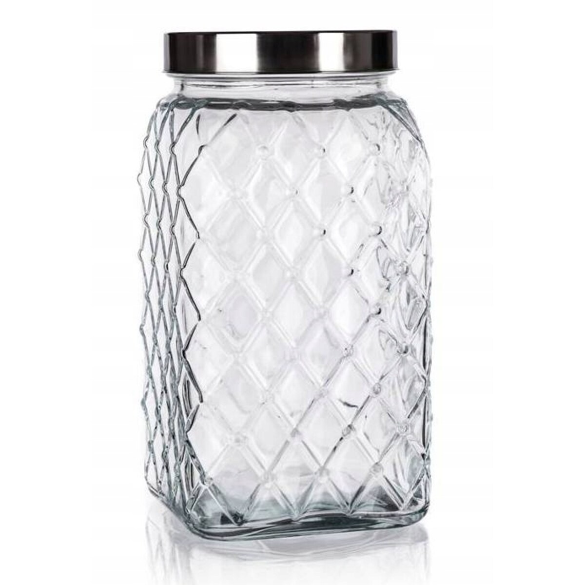 SŁOIK POJEMNIK SZKLANY 4,3 L na Żywność do kuchni duży dekoracyjny ciastka