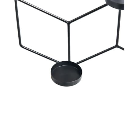 Świecznik wiszący TAROUCA Metal 31 cm Czarny