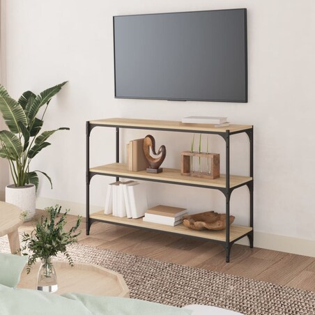 vidaXL Regał na książki, dąb sonoma, 100x33x70,5 cm