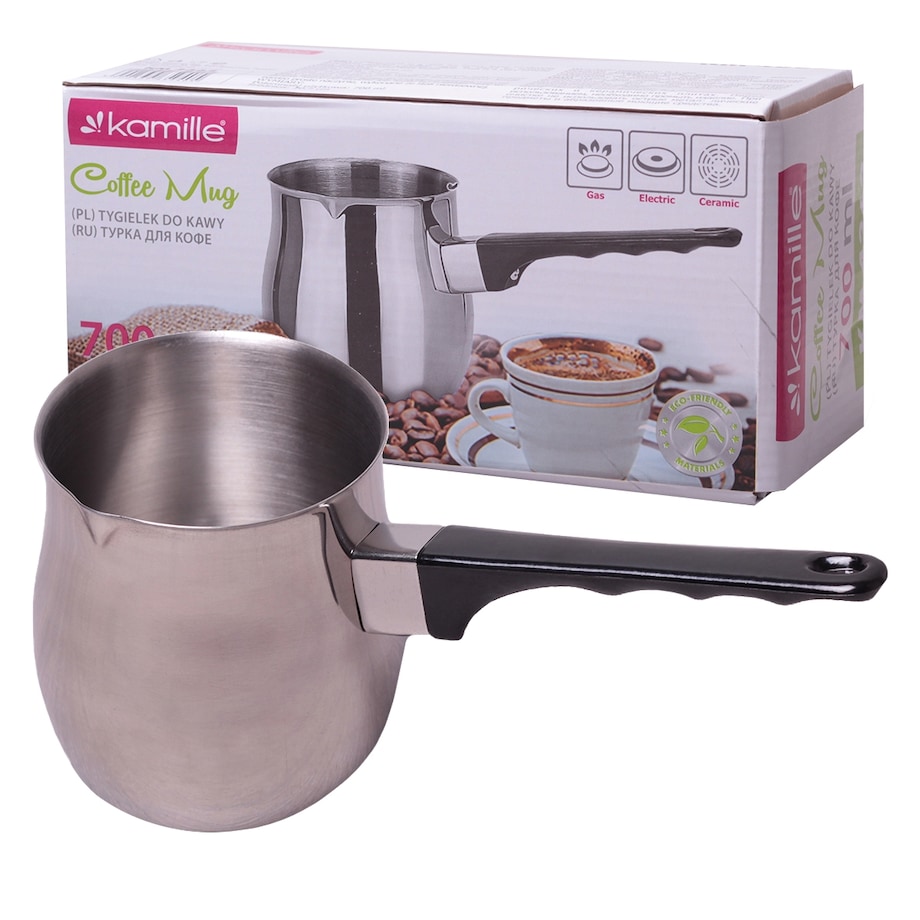 Stalowy tygielek do kawy po turecku 700ml KAMILLE