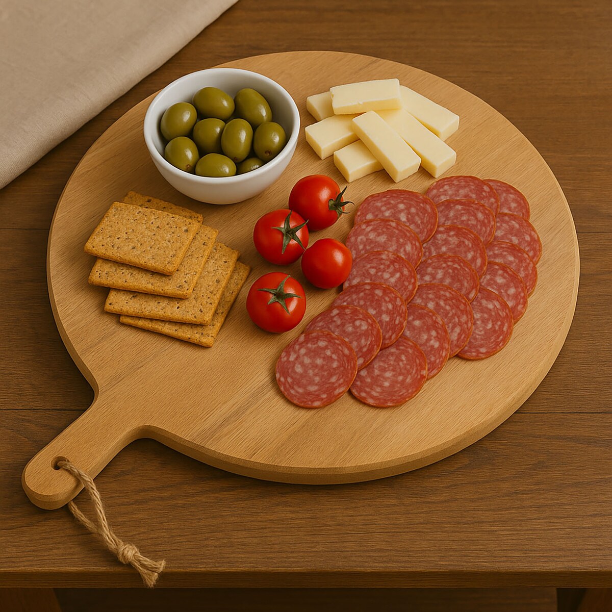 Okrągła deska do serwowania z drewna mango, Ø 47 cm