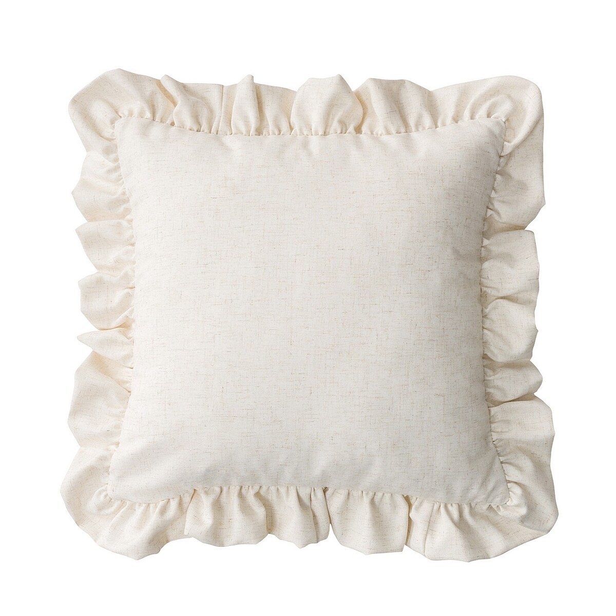 Poszewka Paula z falbaną 45x45 beżowy