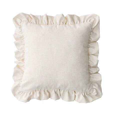 Poszewka Paula z falbaną 45x45 beżowy