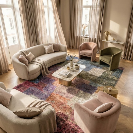 Dywan Arte 300x400 cm Nowoczesny Wielokolorowy