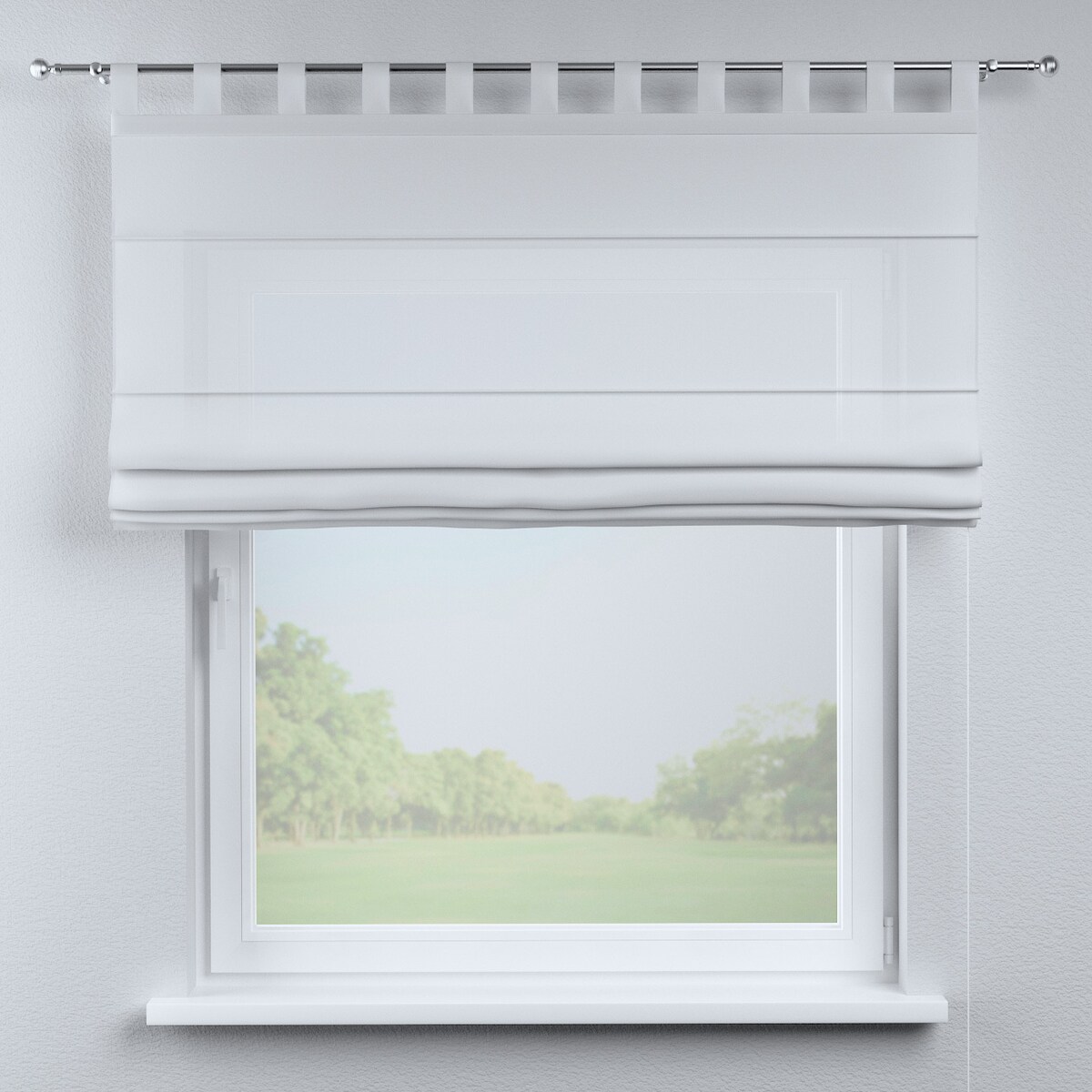 Roleta rzymska Verona 120x170 prześwitujący, złamana biel