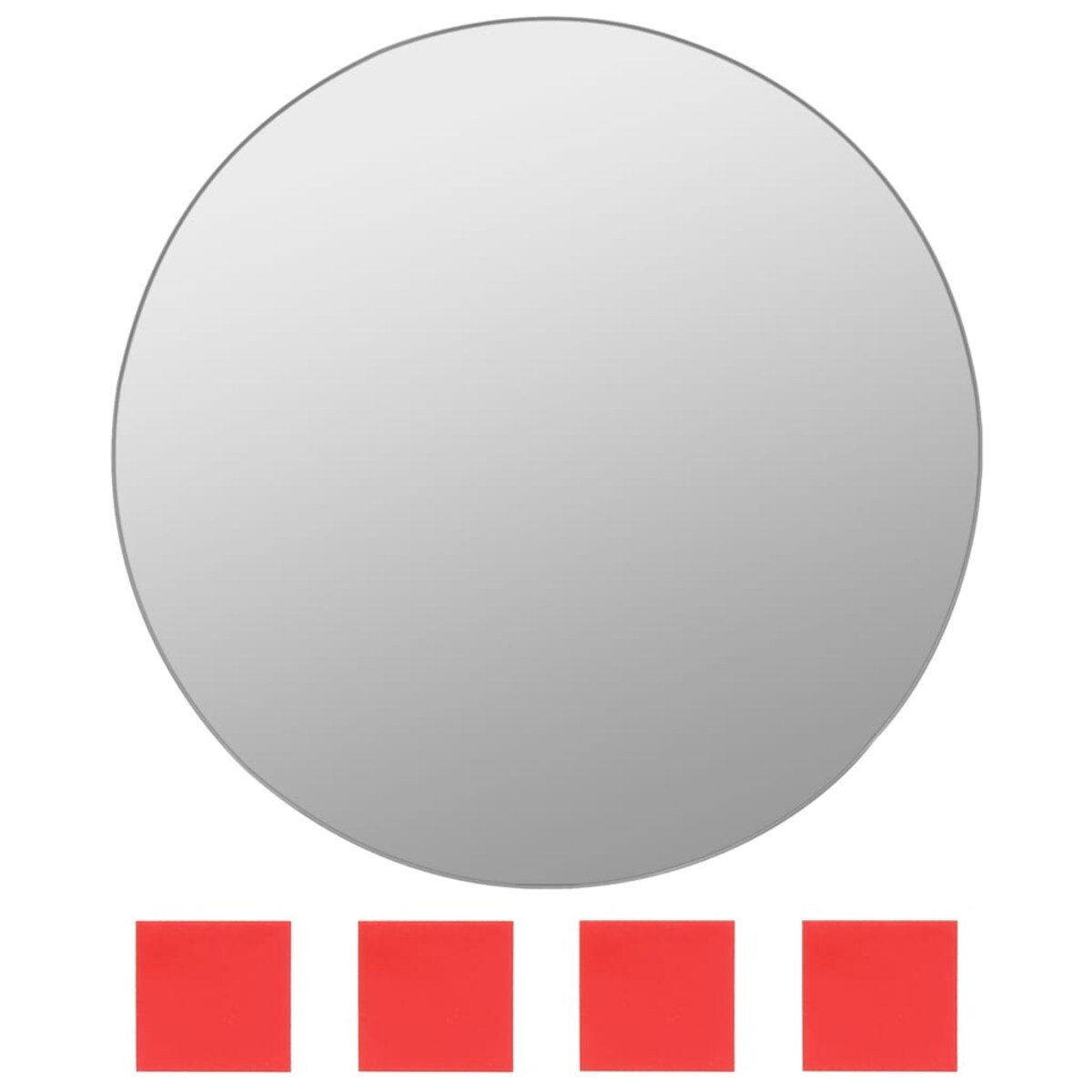 vidaXL Zestaw 7 okrągłych luster ściennych, szklanych