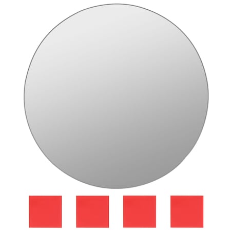 vidaXL Zestaw 7 okrągłych luster ściennych, szklanych