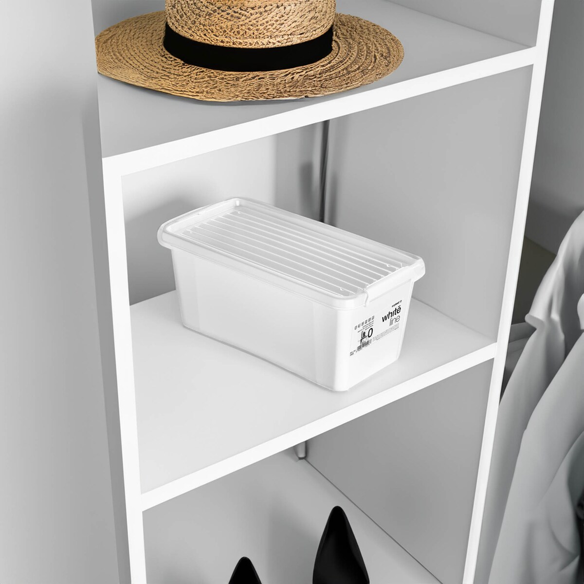 Pojemnik Plastikowy Pudełko Z Pokrywą Do Przechowywania Box Organizer 8L