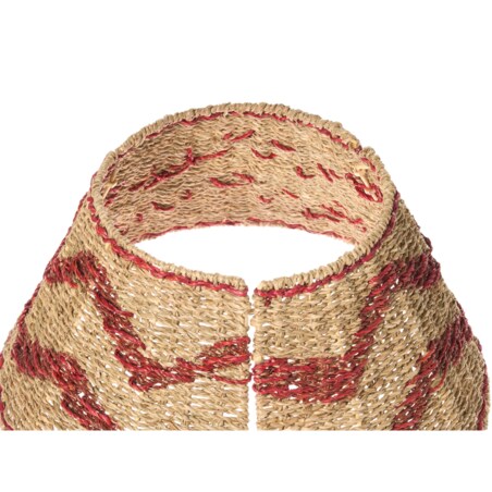 Osłonka pod choinkę HIVER Trawa morska Czerwony 43 cm