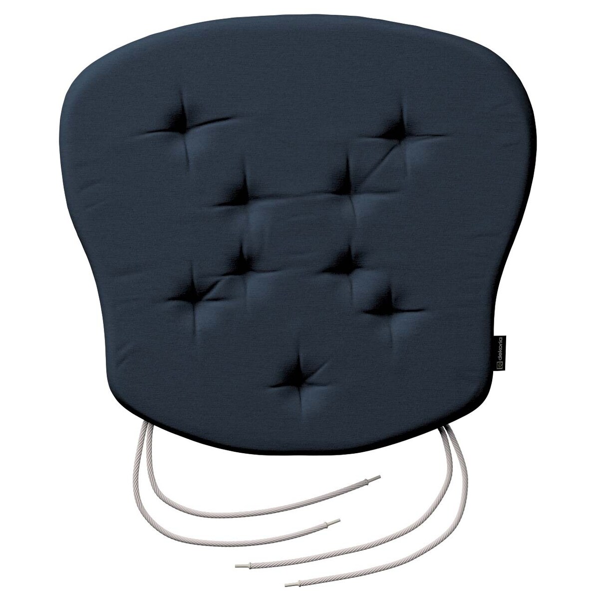 Poduszka na krzesło Filip, granatowy, 41 x 38 x 3,5 cm, Quadro