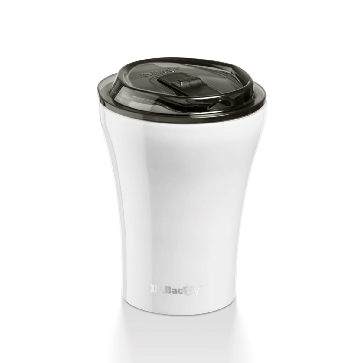Kubek termiczny do kawy z powłoką ceramiczną Dr.Bacty Apollo - 227 ml - biały