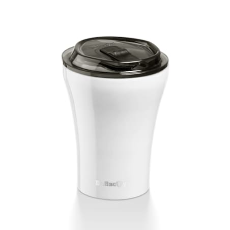 Kubek termiczny do kawy z powłoką ceramiczną Dr.Bacty Apollo - 227 ml - biały