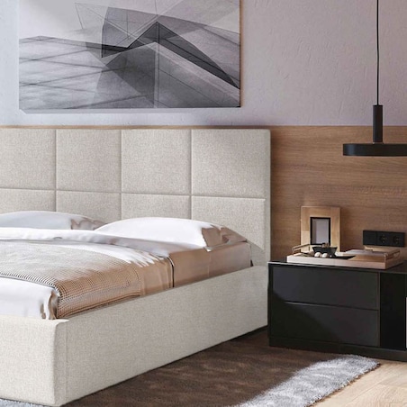 Mesonica Łóżko Bufo, pik jasny beż 140x200