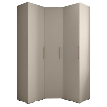 Garderoba wysoka do przedpokoju INOVA 3 Z4 kaszmir+złoty