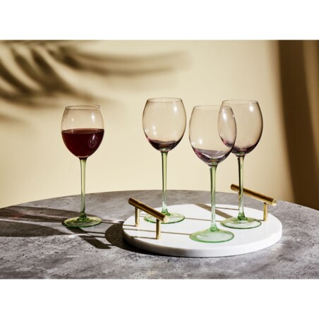 Zestaw 4 kieliszków do wina DIOPSIDE 360 ml Różowy