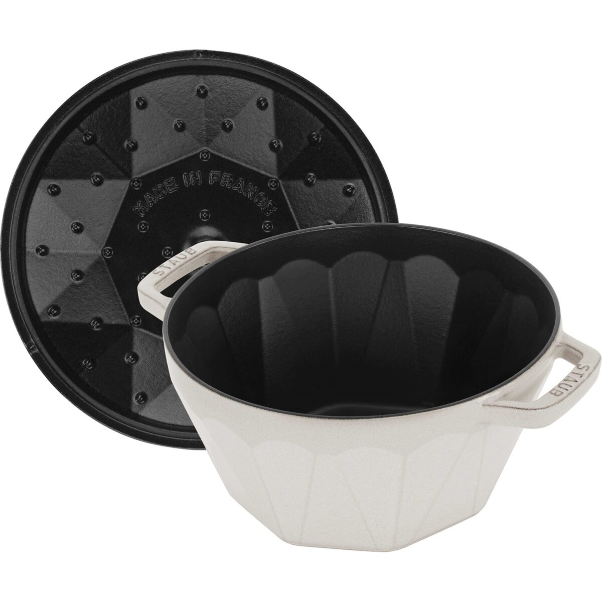 STAUB LA COCOTTE Garnek żeliwny diament 2.8 ltr, truflowy