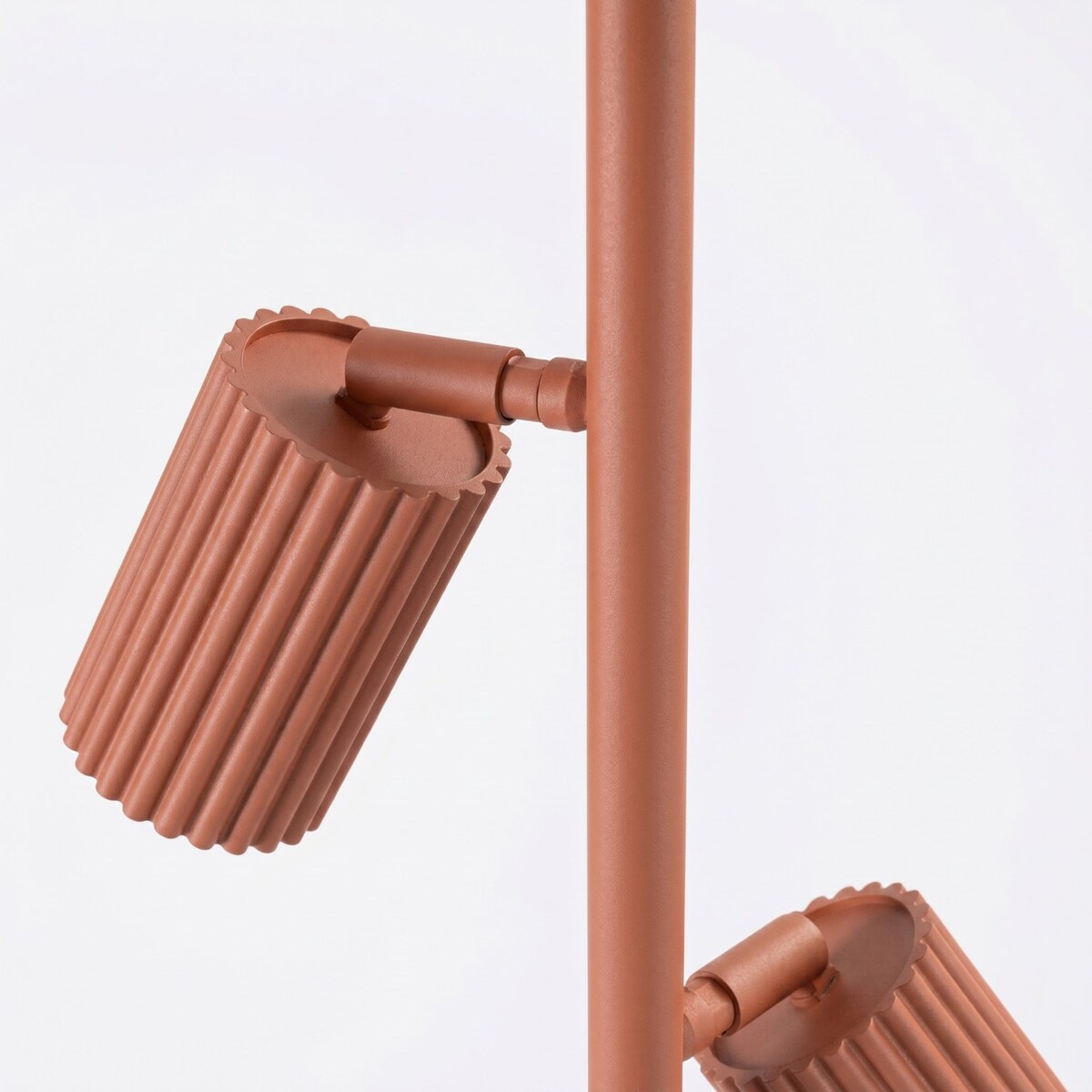 Lampa podłogowa KARBON 3 ochra czerwona