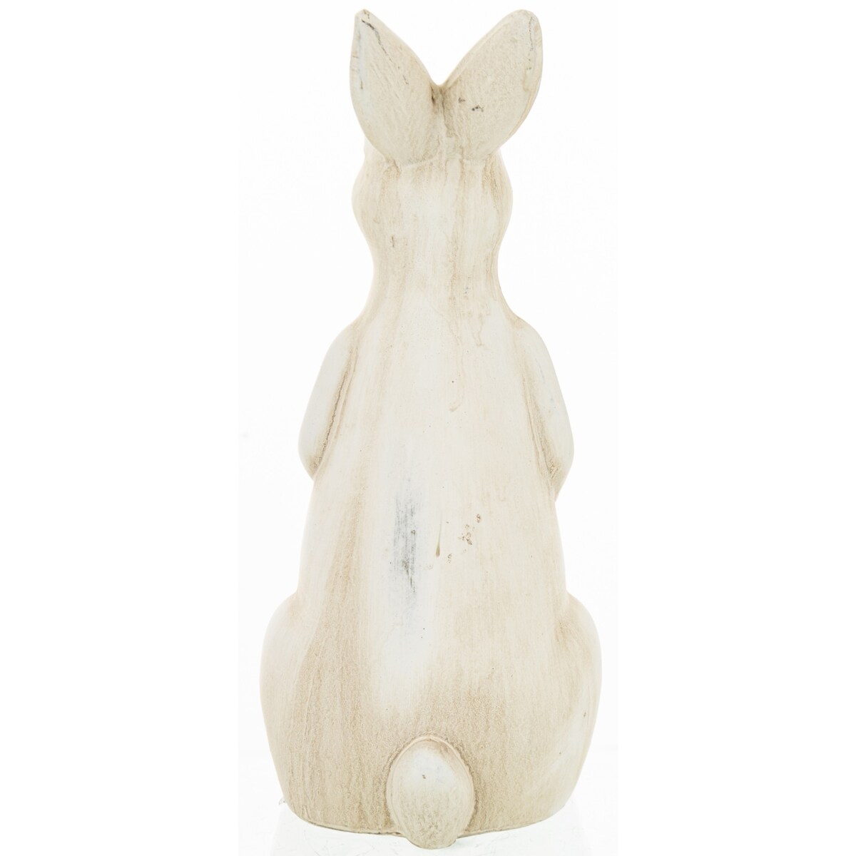 Dekoracja - beżowa ceramiczna figurka królika 24x10x10 cm small