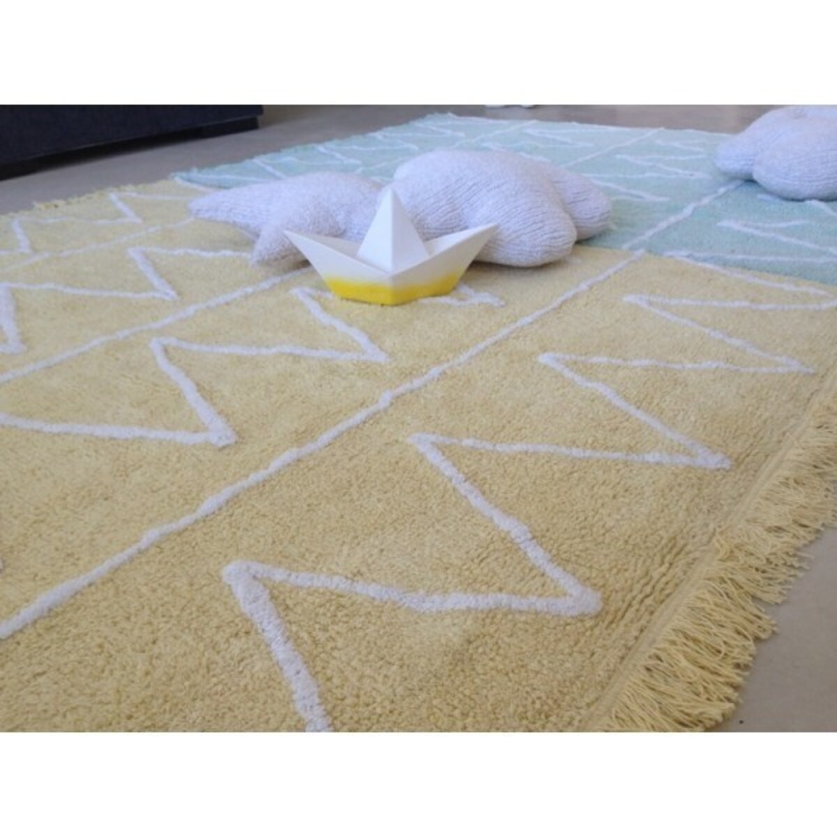 Dywan Bawełniany Hippy Yellow 120x160 cm Lorena Canals