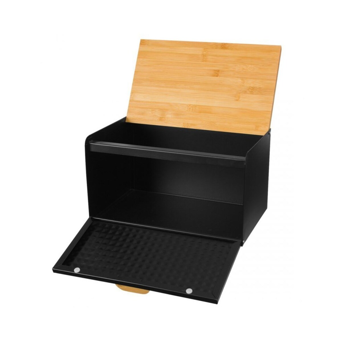 Przechowywanie żywności Brunbeste chlebak stalowy z drewnianą pokrywą 41791