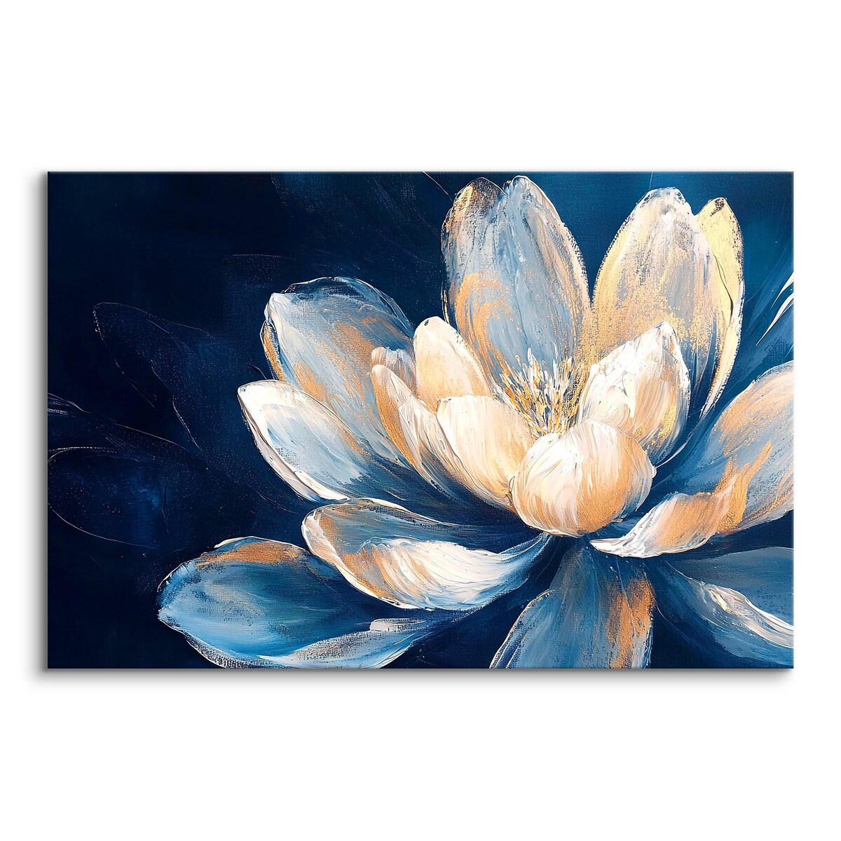 Obraz Canvas Do Salonu Abstrakcja Malowane Kwiaty Rośliny Natura 120x80cm