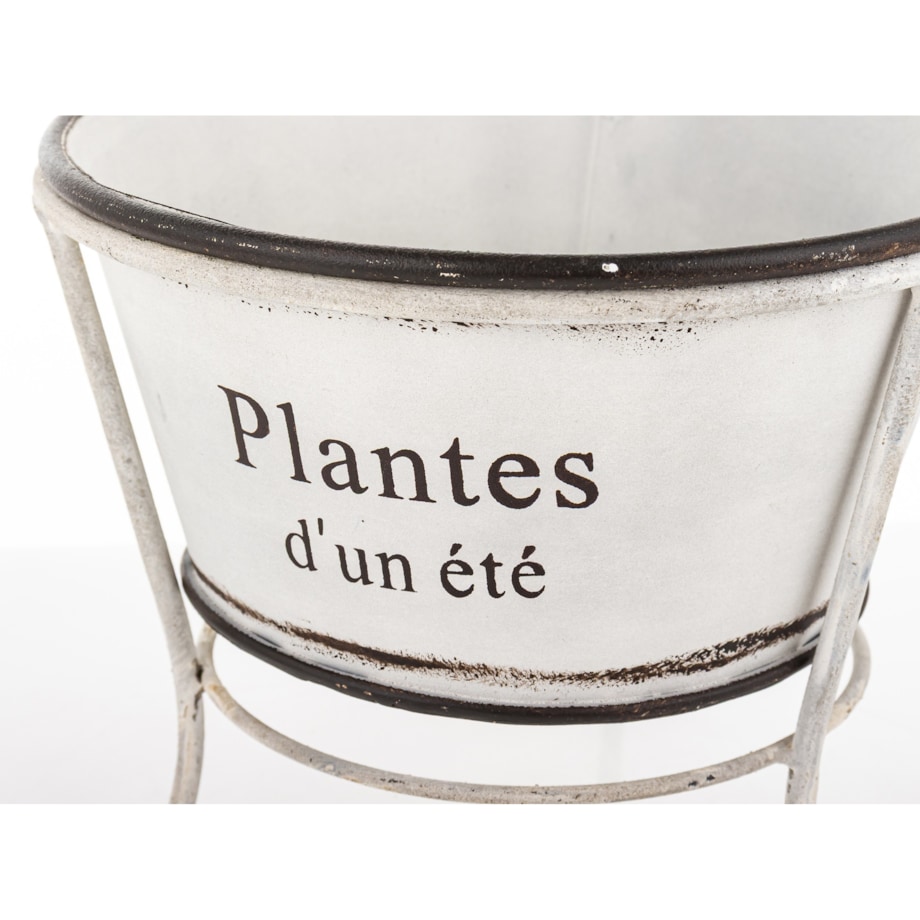 Kwietnik metalowy 41x22x22 cm MISKA-2 z kranikiem