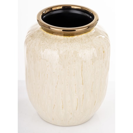 Wazon ceramiczny 27x20x20 cm MEEKE-2 mały biały