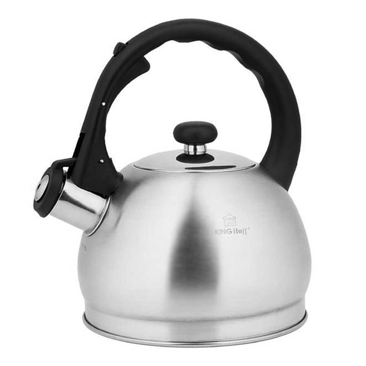 Czajnik stalowy z gwizdkiem 1.8L indukcja gaz srebrny KLAUSBERG