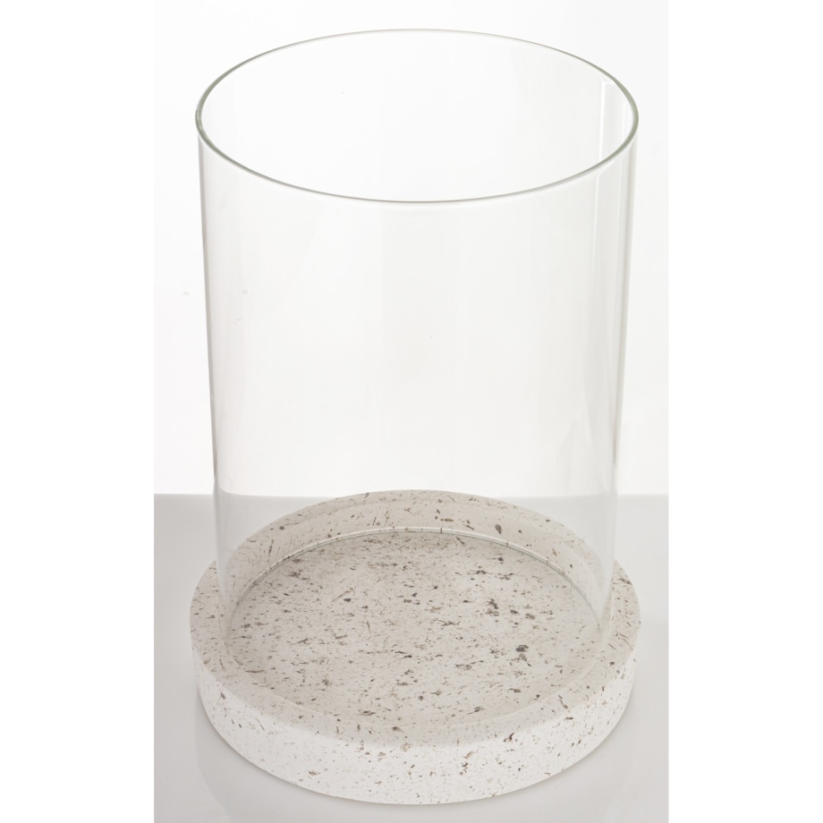 Świecznik szklany Ø 17,5x24 cm CEMENTO